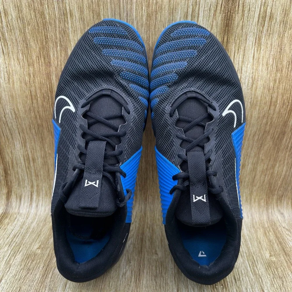 Nike Metcon 9 Training Shoes Men's Size 16 Black Blue Hyperlift FD5431-007